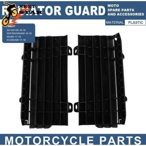 2016-2018 Motorcycle Plastic Radiator Guard Protector For KTM SX125 SX150 SXF250 SXF350 SXF450 SX250 XC250 XC300 SX SXF 250 350