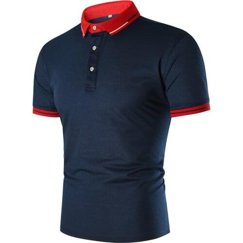 2021 new polo shirts men Contrast Color design Brand Summer Short sleeve polo shirt men street fashion Polo shirt men tops