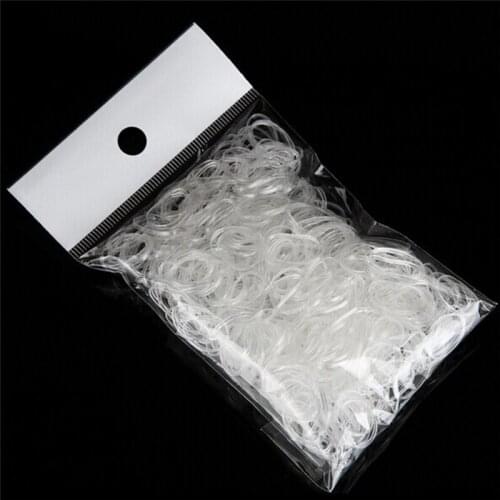 300pcs/pack Rubber Rope Girls Ponytail Holder Elastic Hair Bands Ties Braids Plaits Headband Hair Accessories