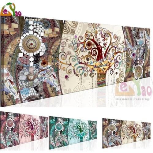5d diamond painting Gustav Klimt Abstract Tree Diy Full Square Drill Diamond Embroidery Mosaic View Rhinestone Classic Landscape