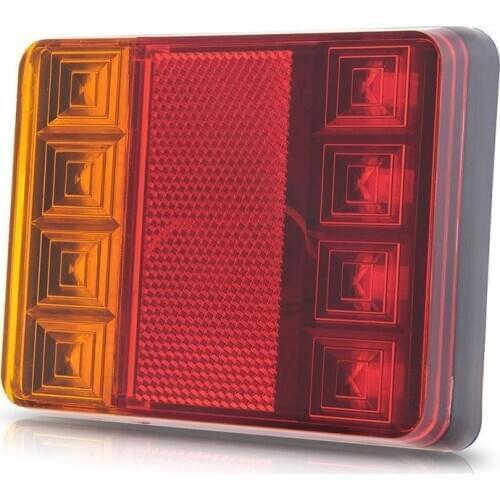 8 LED DC12V Waterproof Taillights Rear Tail Light For Trailer Truck Boat