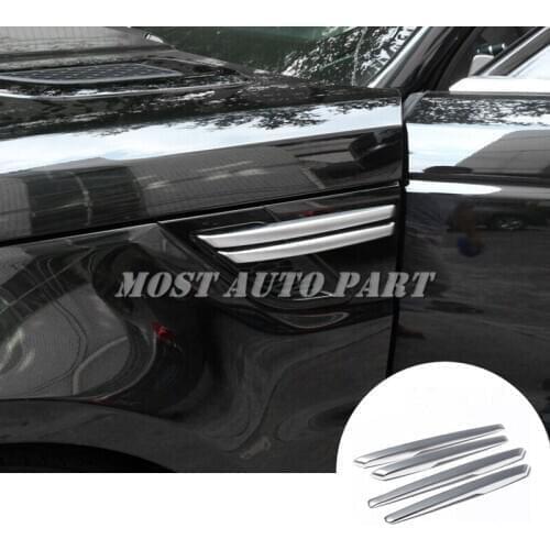 ABS Fender Side Air Vent Cover Trim For Land Rover Range Rover Sport 2014-2017 Silver/Black Car accesories interior Car Trim