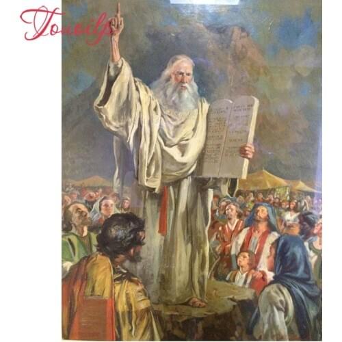 TOUOILP 5D DIY diamond embroidery Jewish Mose New arrival 5d diamond painting Cross Stitch full square&round Rhinestone mosaic