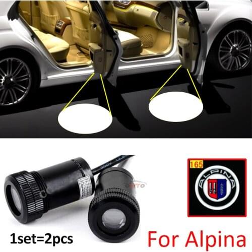 Car Led Car Door Projector Welcome Lights Car Led Ghost Shadow Light 12V 10W Alpina logo 165 for E60 E90 F10 F30 F15 E91