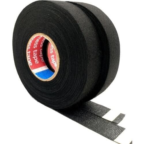 Automobile harness wire harness tape cloth loom width black thermal adhesive cloth cloth tape cable loom car modeling tape