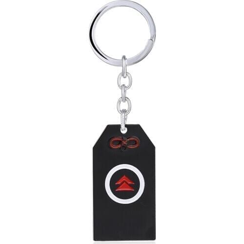 Game Ghost of Tsushima Keychain Dog Tag Pendant sakai jin Gomamori Keyring Cosplay Figure Key Chains Car Chaveiro Jewelry Men