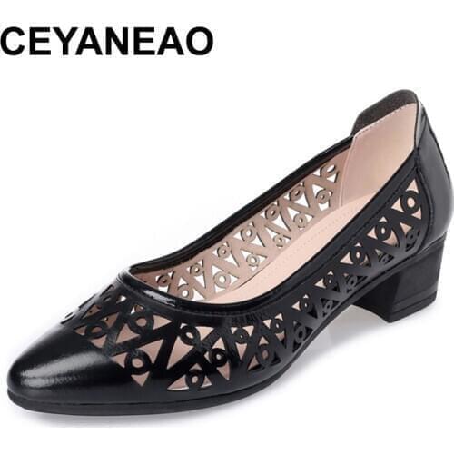 CEYANEAO Shoes With Medium Heels