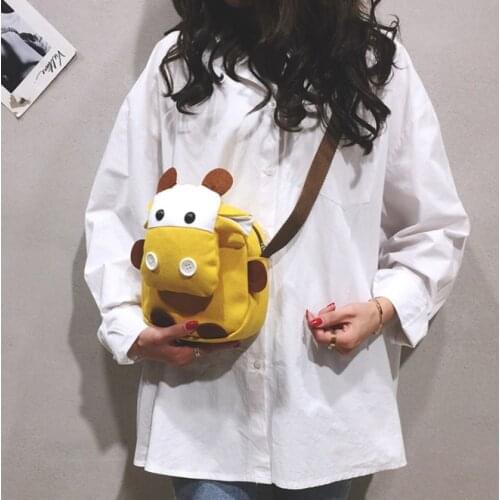 Children Plush Backpack Cute Green Leaf Backpacker School Animal Bags Stuffed Bag Toys Christmas Birthday Gif