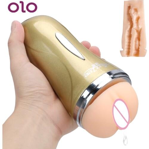 Dual Channel Male Masturbation Cup Adult Sex Toys for Men Realistic Anus Artificial Vagina Real Pussy Masturbator Sex Products