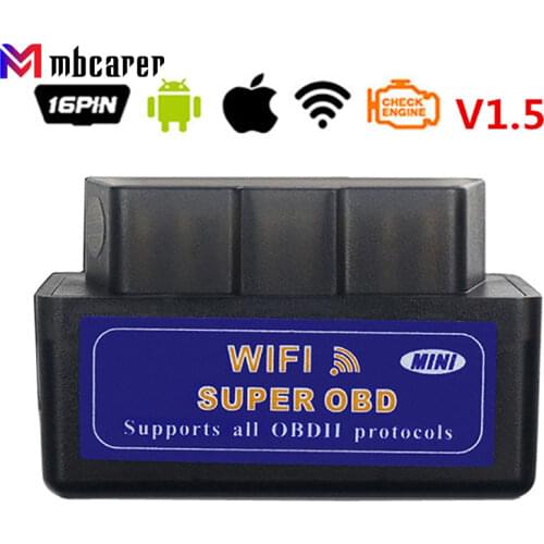 Elm327 Obd2 Scanner Code Mini V1.5 WIFI OBD2 Automobile Detector Code Reader OBDII Scanner Diagnostic Repair Tool Code Reader