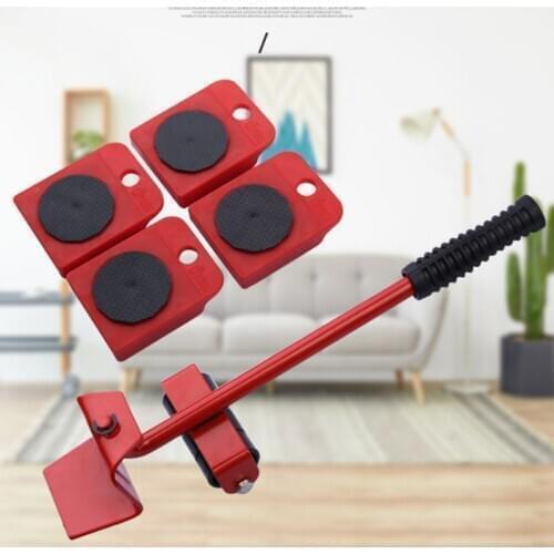 5pc/set Heavy Furniture Mover Tool Transport Lifter Sofa Refrigerator Washing Machine Wheels Slider Roller Mover Device Dropship