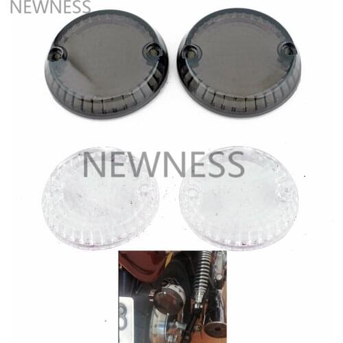 Motorcycle Smoke Clear Turn Signal Lens Cover fit For Kawasaki Vulcan 500 750 800 1500 All Years For Yamaha Warrior 2001-2007