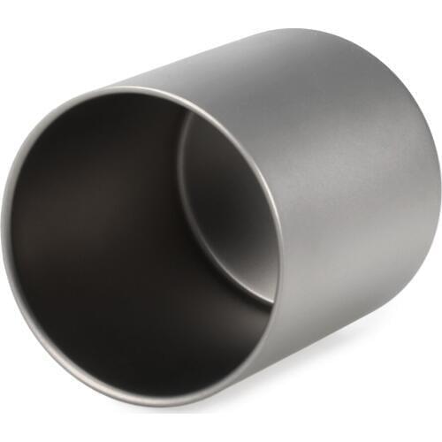 Lixada 450ml Titanium Double Wall Insulated Water Cup Home Outdoor Camping Hiking Picnic Tea Cup Coffee Mug