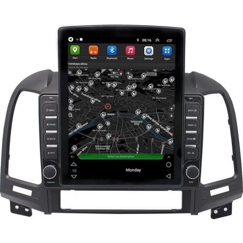 Multimedia Central Control System For Hyundai SANTA FE Android Radio Receiver Car Stereo Touch Screen GPS Navigator View Map