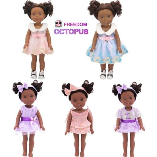 Newest Fashion 14 Inch Doll Skirt Clothes 31-35cm Bow-knot Flower Dress Fit Blyth Doll For 1/6 BJD SD Doll Accessories Panties