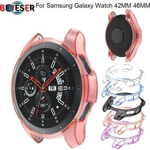 New Protective Case For Samsung Galaxy Watch SM-R810 42mm 46mm Smartwatch accessories Plating TPU protection shell Cover frame