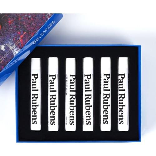 Paul Rubens Professional Painting Colors Crayon 6PCS White Soft Oil Pastel Drawing Pen for Artist School Stationery Suppllies
