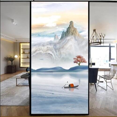 Window Film Privacy Painting Glass Sticker UV Blocking Heat Control Window Coverings Window Tint for Homedecor