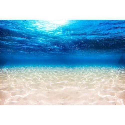 Under the sea underwater blue ocean wide panorama backgrounds Vinyl cloth High quality Computer print wall backdrop