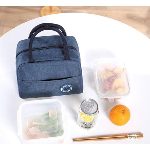 Portable Lunch Bag Folding Insulation Picnic Ice Pack Food Fresh Cooler Thermal Bags School Food Storage Bag Picnic Travel Bags