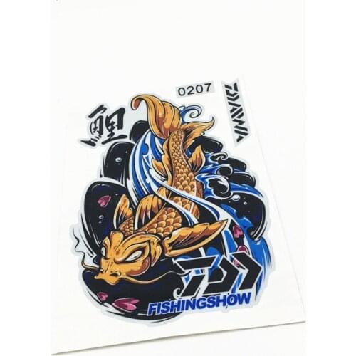 Go Fishing Carp Outdoor Sports Lure FishingShow Car Stickers Motorcycle Sticker Decals Reflective H0207