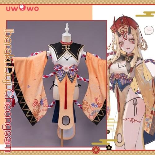 PRE-SALE UWOWO Ibaraki Doji Cosplay Cos Exclusive Authorization Fate Grand Order/FGO Fanart Cheongsam Ver Ibaraki-Doji Costumes