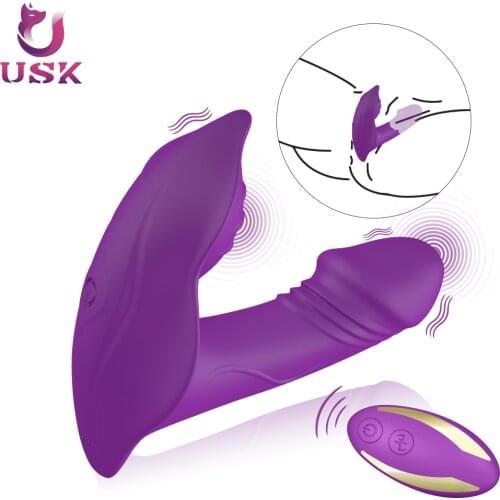 Wearable Butterfly Dildo Vibrator Adult Sex Toys for Women G Spot Clitoris Stimulator Wireless Remote Control Vibrator Panties