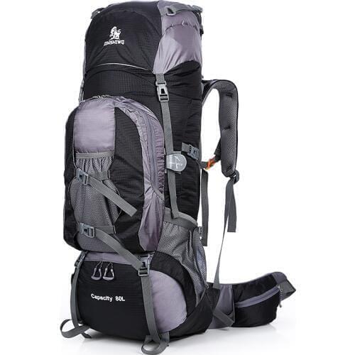 Large 80L Outdoor Backpack Travel Climbing Backpack Hiking Sport Bag Camping Backpack Big Capacity Mountain Rucksack