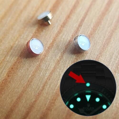 High quality sapphire crystal glass blue-green noctilucent beads for RLX Rolex SUB Submariner automatic watch ceramic bezel