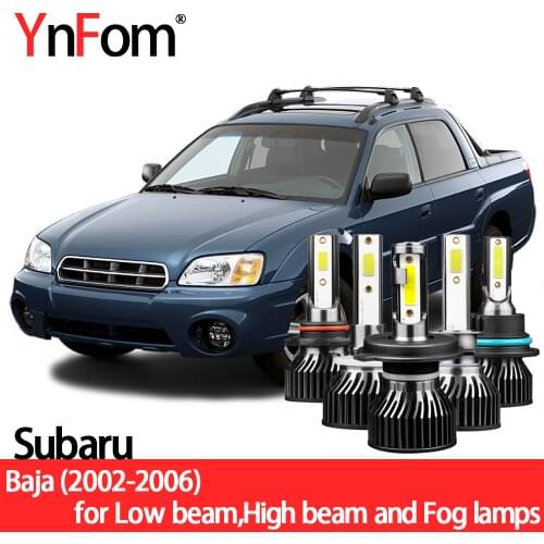 YNFOM LED headlights kit for Subaru Baja 2002-2006 low light,high light,fog lamp,car accessories,car headlight bulbs