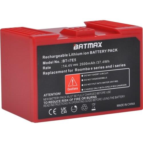 Batmax i7E5 Li-ion Battery for iRobot Roomba Vacuum Cleaner e series e5 e6 and i series i7 i7+ i7550 i7558 ABL-D1