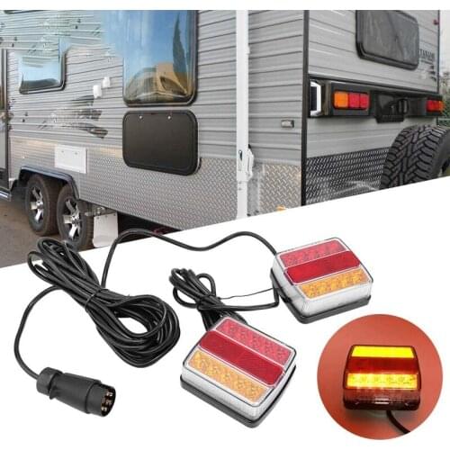 1 Set 12V Trailer Light Kit Tail Light Trailer Lights License Plate Light Lamp for Truck Caravans Horse Boxes Trailers