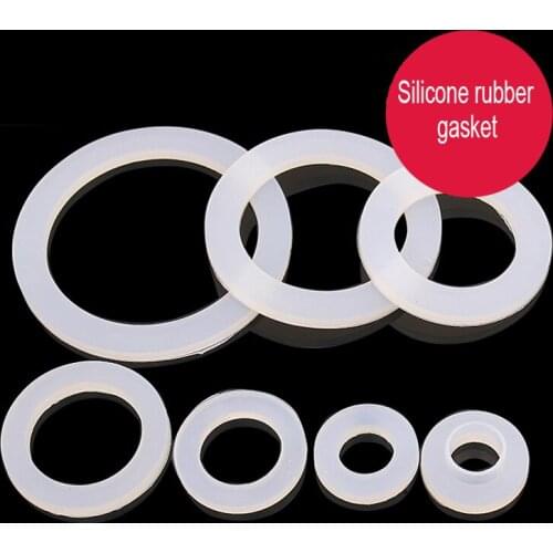 15x24x3mm flat silicone rubber gasket,3/4 inch DN20 sealing flat o ring water heater pipe Shower joint connector fault seals