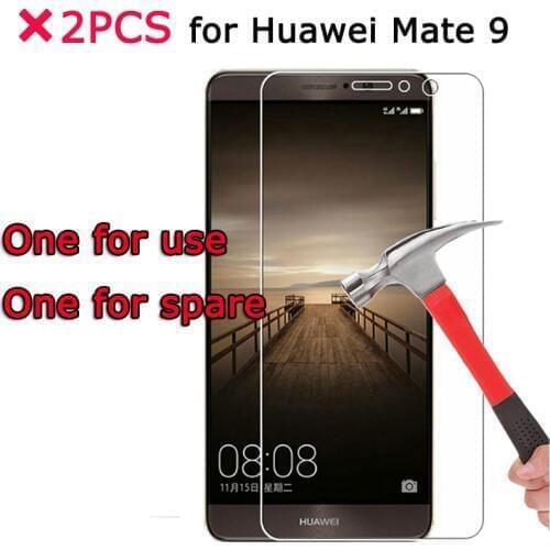 2PCS 9H 2.5D Glass Huawei Mate 9 Screen Protector Tempered Glass For Huawei Mate 9 Glass Phone Film Huawei Mate9 Anti Scratch