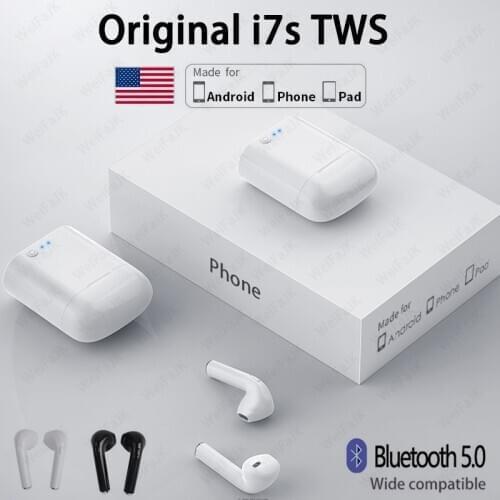 I7s TWS Bluetooth Earphone Wireless Headphones Air Earbuds Sport Handsfree Headset With Charging Box For Apple Xiaomi Android