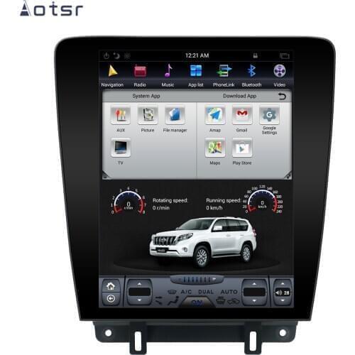 AOTSR Tesla Android 9 Car Radio For Ford Mustang 2010 - 2014 GPS Navigation Multimedia Player DSP CarPlay Central Multimidia