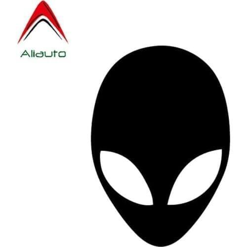 Aliauto Creative Car Sticker Alien Head Bardian Vinyl Unique Styling Accessories PVC Decal for Nissan Suzuki Peugeot,14cm*9cm