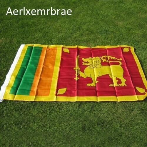 Free shipping aerlxemrbrae flag Sri Lanka flags and banners 3*5ft decoration outlast banner