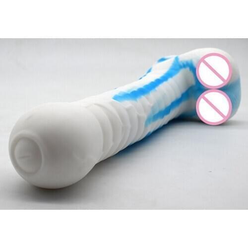 BW143 Huge Silicone Dildo Big Dick Dildos 12story Massager Adult Toys For Women Stitching Blue Huge Anal Plug Lesbian Sex Toys