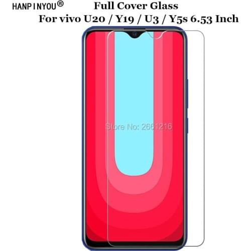 For vivo U20 / Y19 / U3 / Y5s 6.53" Front Tough Clear Tempered Glass 9H 2.5D Premium Screen Protector Protection Protective Film
