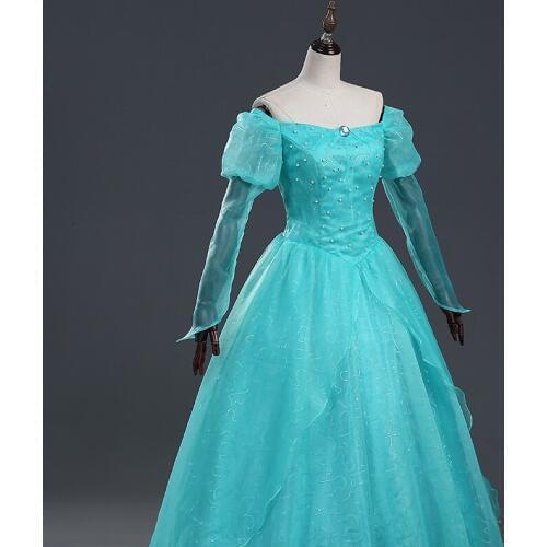 Halloween costumes for women customized 2016 adult Princess Ariel Dress green Ariel Little Mermaid Cosplay Costume
