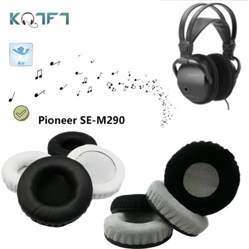 KQTFT flannel 1 Pair of Replacement Ear Pads for Pioneer SE-M290 Headset EarPads Earmuff Cover Cushion Cups