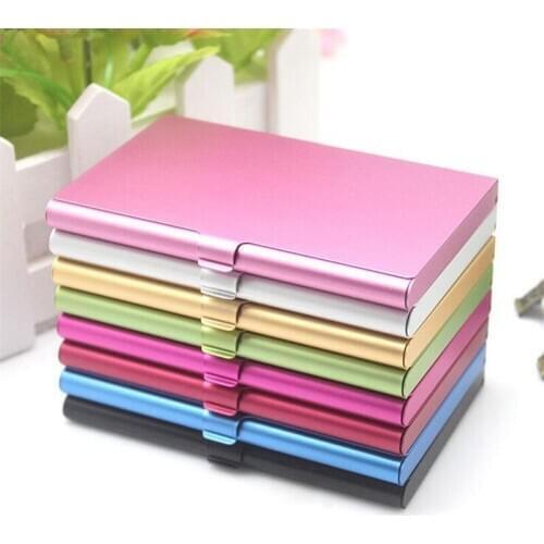 Aluminum Business Card Case Creative Alloy Card Case Metal Box Cover Business Card Case Business Card ID Holder Metal Wallet