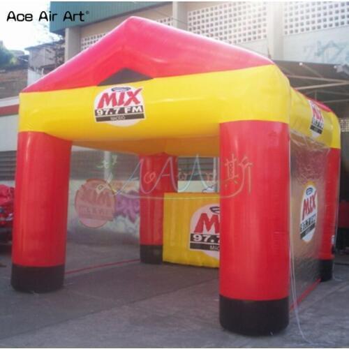 Hot selling sale stands inflatable concession booth,inflatable food and drink shop tent with bar table for selling