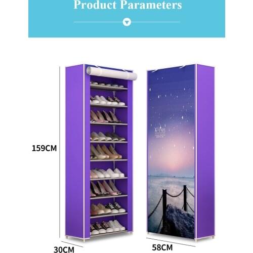 Multiple Layer Shoe Cabinet Nonwoven Fabric Saving Space Shoe Organizer Rack Modern Assemble Shoe Rack for Home Furniture
