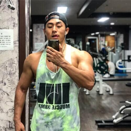 2020 New Brand Bodybuilding Stringer Tank Tops Men Fitness Singlets Gyms Clothing Male Sleeveless Shirt Top mens vest
