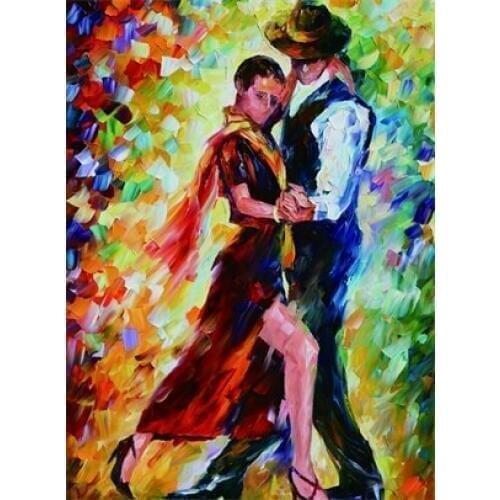 Frameless Abstract Dance Tango Home Wall Decor Frameless Canvas Painting Prints Wall Art for Living Rooms