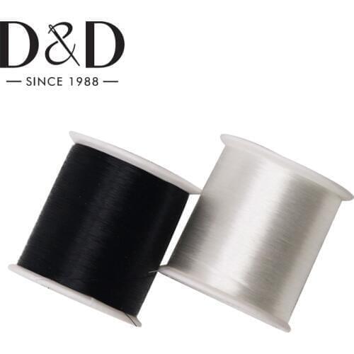 High Quality 2 Roll Nylon Thread Inelastic Wire Bracelet Jewelry Cord String Thread DIY 100M 2 Colors 0.13mm