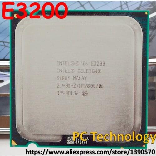 Original Intel CELERON E3200 E 3200 1M/2.40GHz/800MHz/ LGA775 dual core free shipping (Delivery within 1 day) Free shipping
