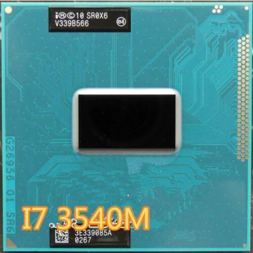 Ntel Core i7 3540M 3.0GHz 4M Dual Core SR0X6 i7-3540M Notebook processors Laptop CPU PGA 988 pin Socket G2 processor
